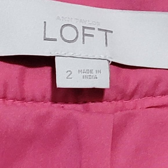 Ann Taylor Loft Sparkly Pink Sequin Skirt Size 2 Gorgeous Hot Pink Color! - Picture 3 of 16